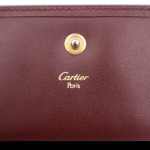 Cartier small leather Trifold wallet calfskin